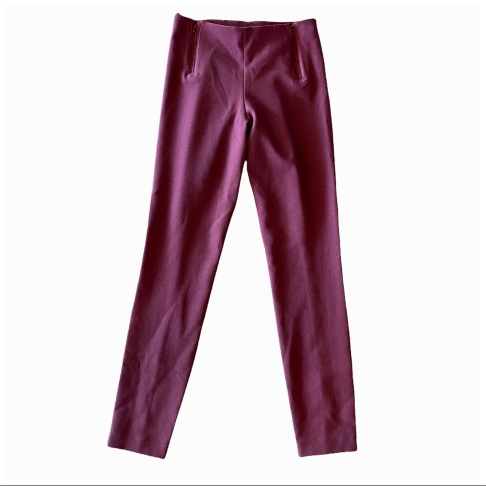 Byron Lars Zipper Accent Stretch Skinny High Waist Pants - Picture 5 of 12